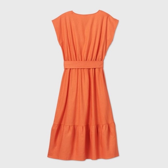 NEW! Women’s Short Sleeve Linen Dress - Picture 3 of 5